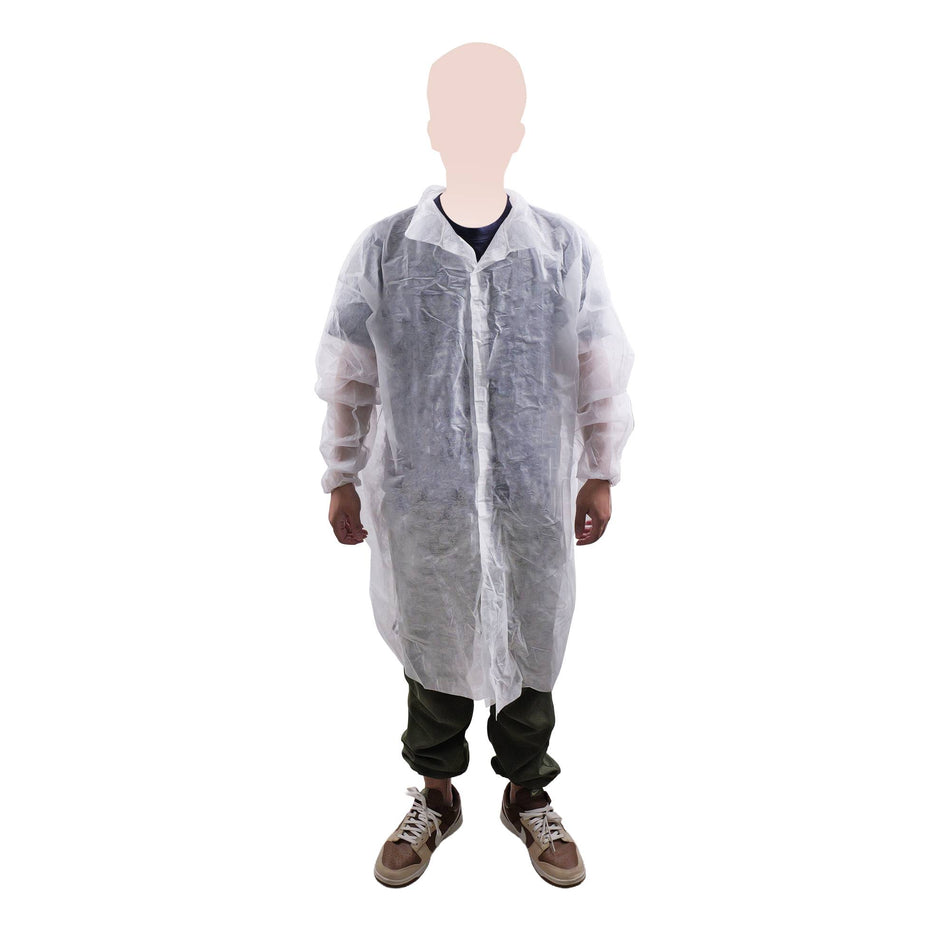 Proval PP Lab & Dust White Coat – No Pockets