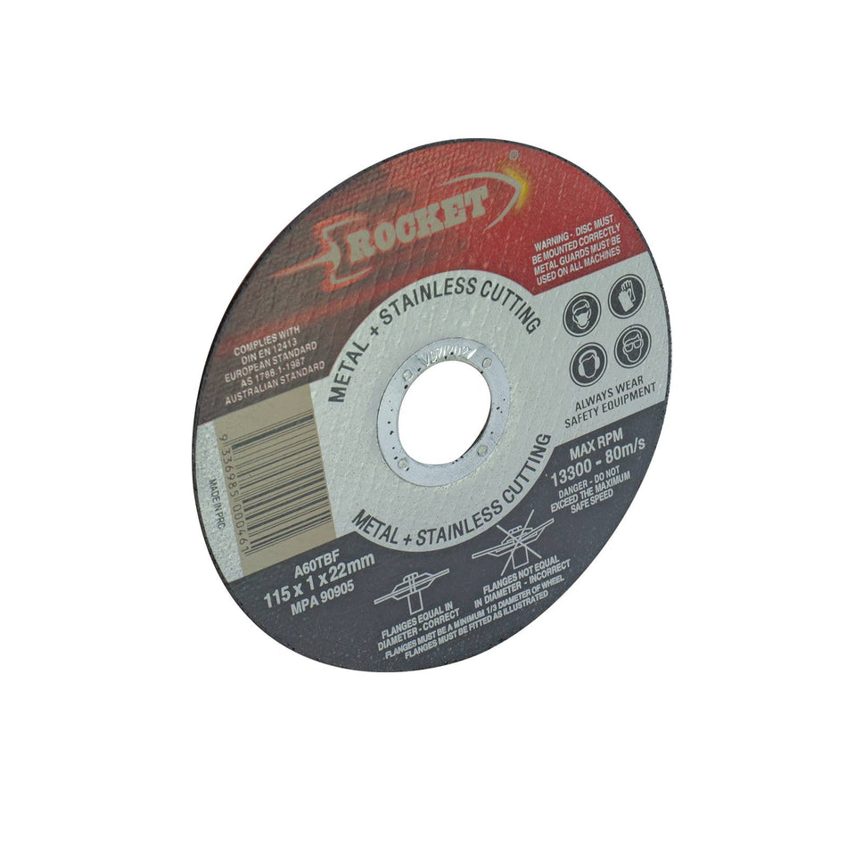 Rocket 125mm Cutting Discs Stainless Steel - 10 Piece