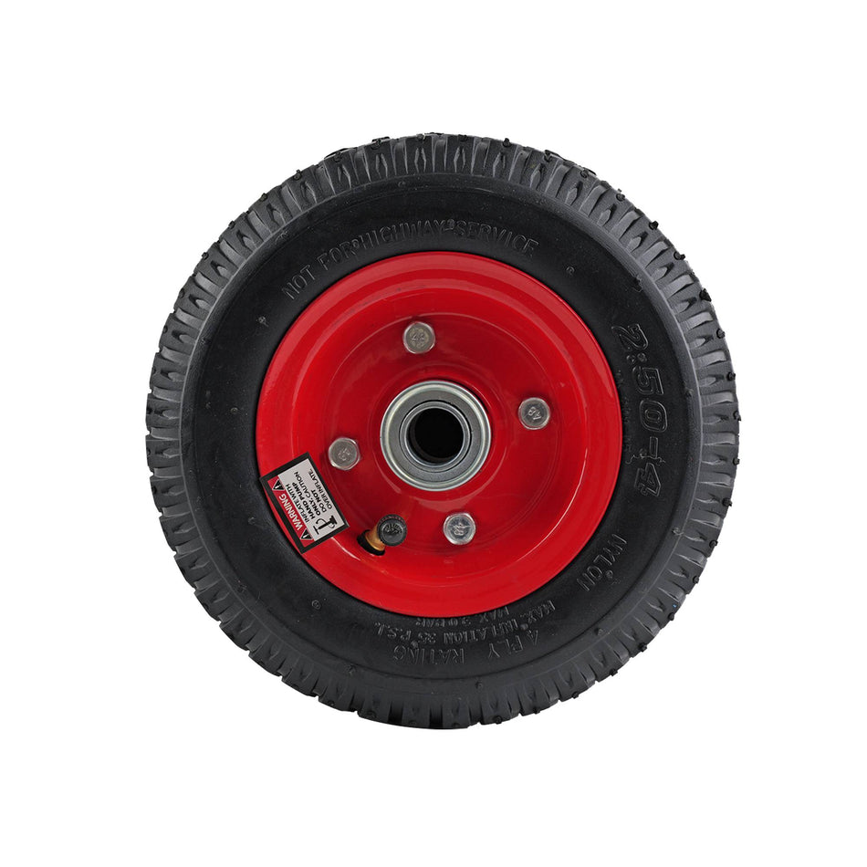 Easyroll 2.50x4" Pneumatic Wheel Steel Centred 3/4" Bearing 140kg