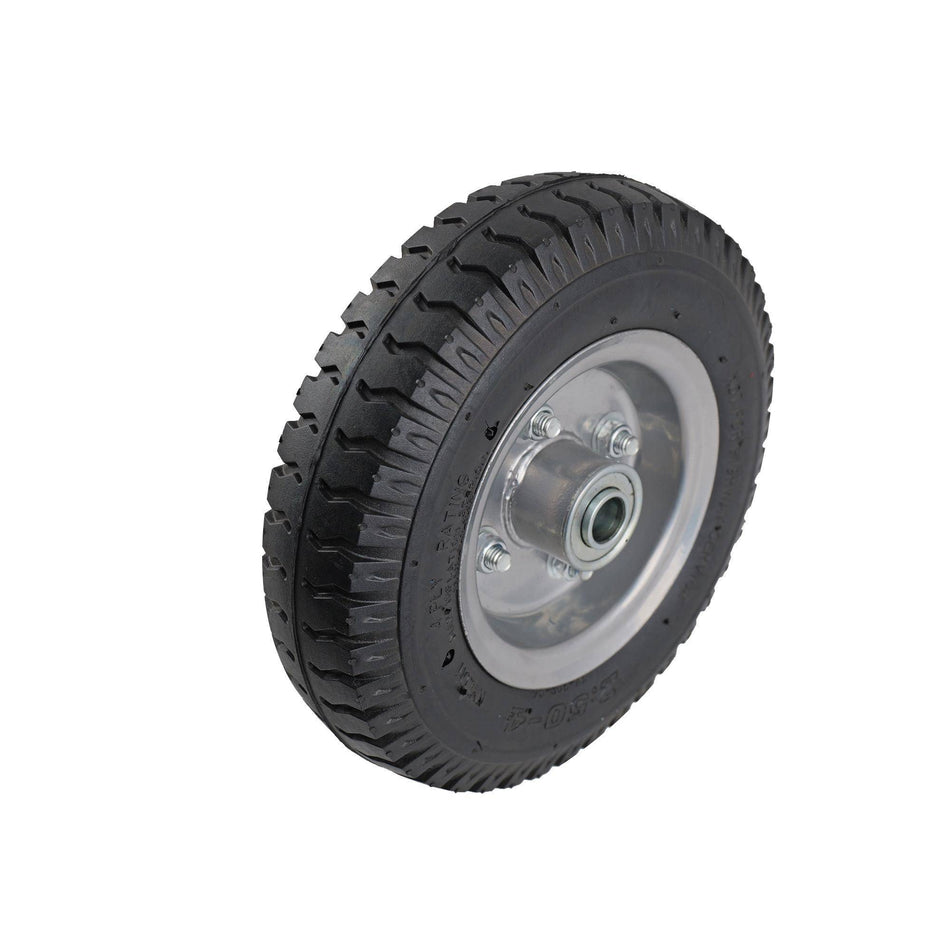 Easyroll 2.50x4" Pneumatic Wheel Steel Offset 5/8" Bearing 90kg