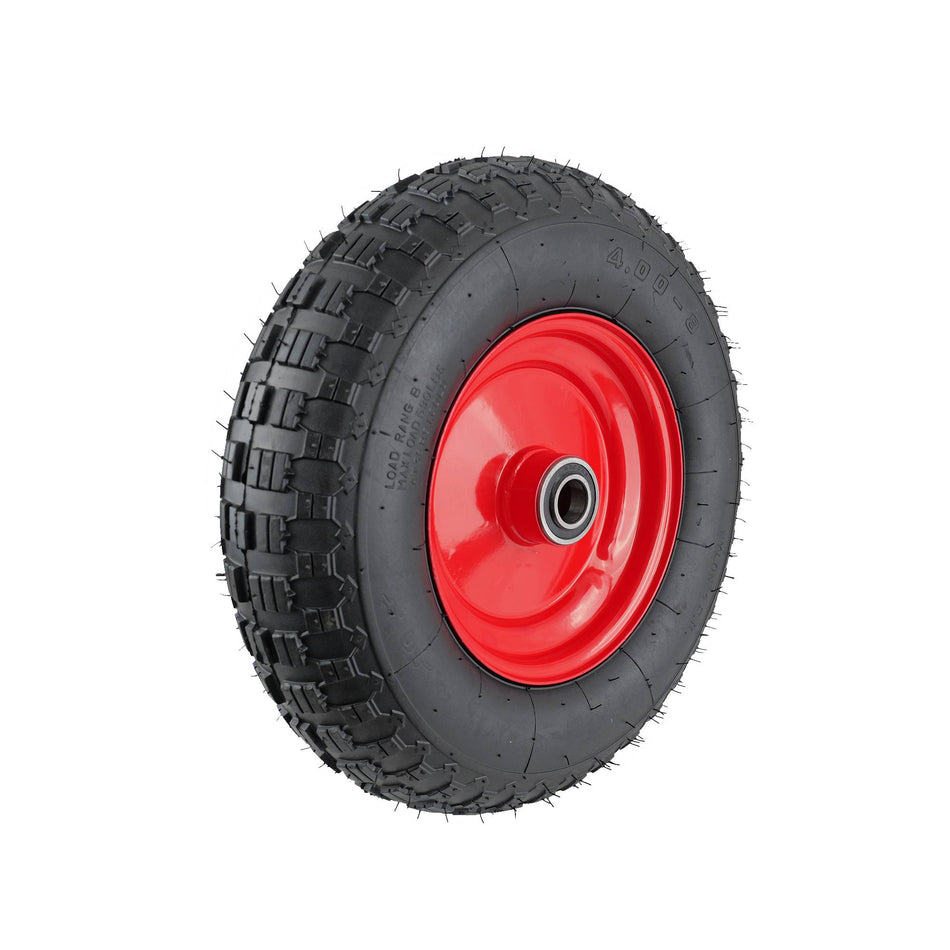 Easyroll 4.00x8" Pneumatic Wheel 1" Bearing 220kg