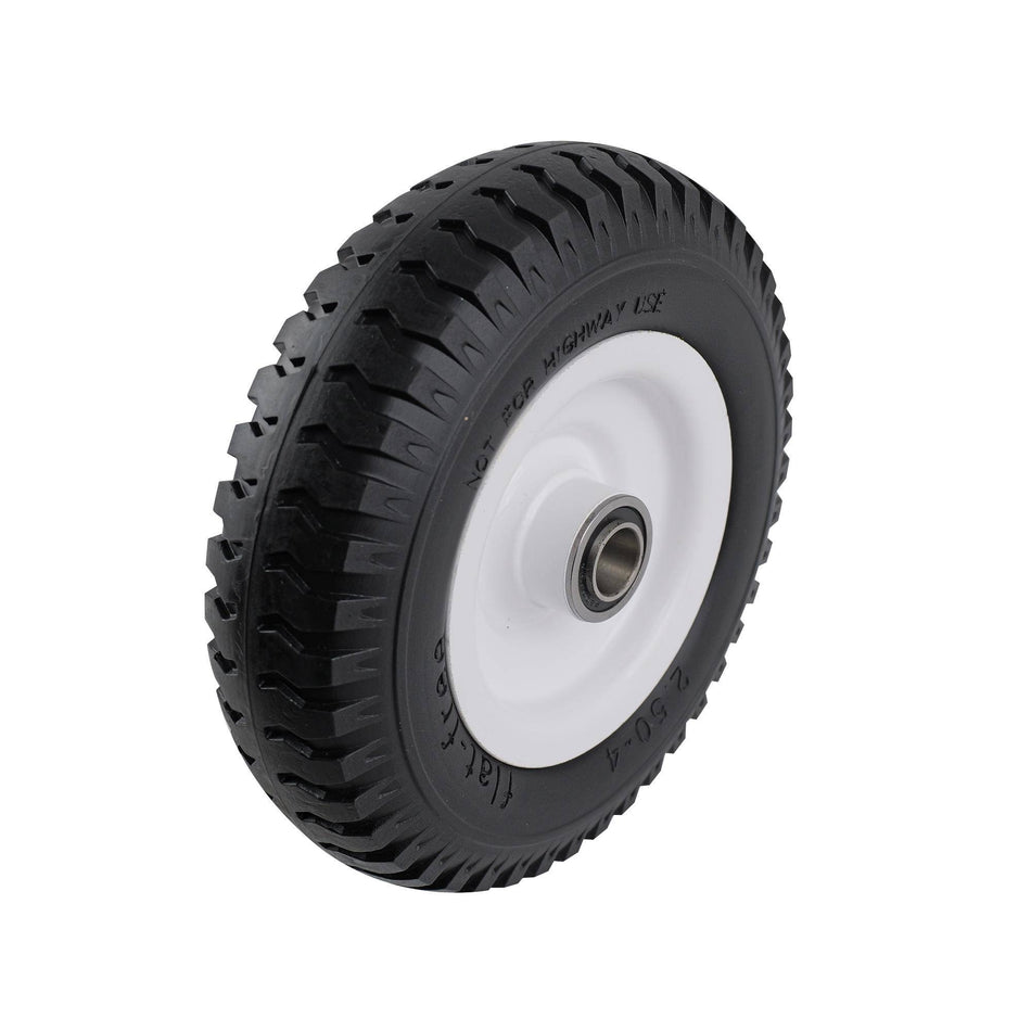 Easyroll 2.50x4'' Pneumatic Flat Free Wheel 3/4" Bearing 100kg